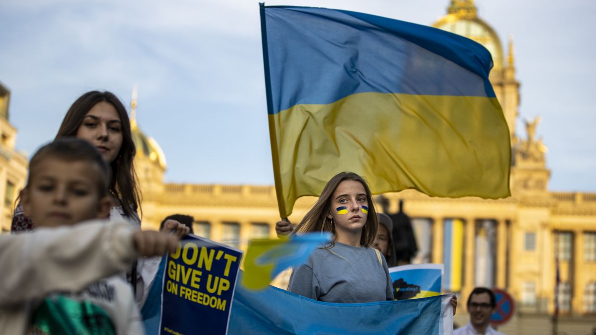 Obrazem: Takhle se v Praze slavil den ukrajinské nezávislosti